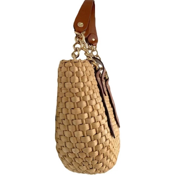 MICHAEL KORS Santorini Raffia Straw Tote Bag - Picture 5 of 11